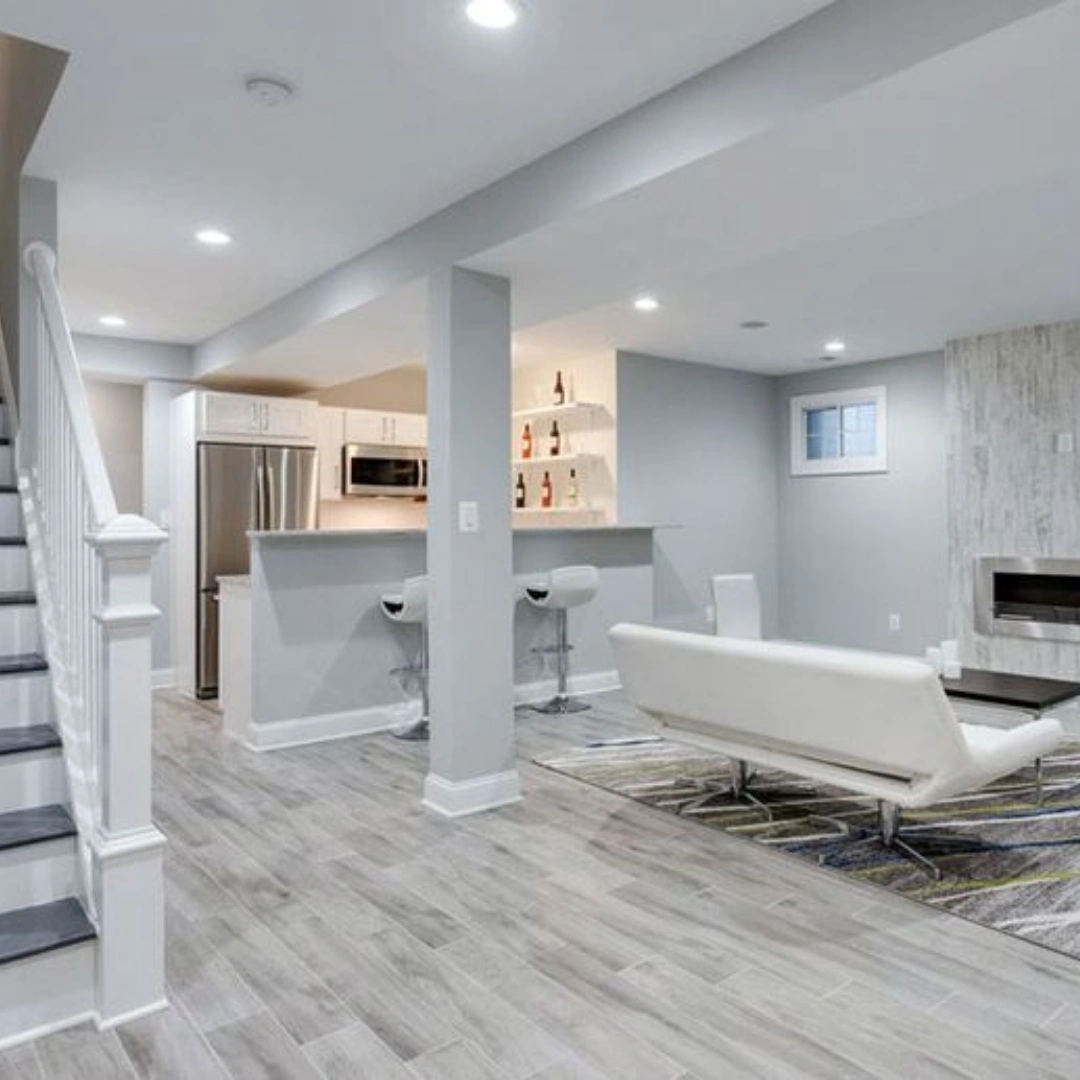 Basement Flooring Installation by MrImproveIt Remodeling in Mission, KS