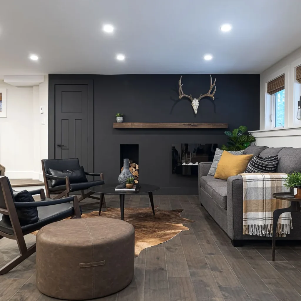 Basement Living Room Conversion X by MrImproveIt Remodeling in Overland Park, KS