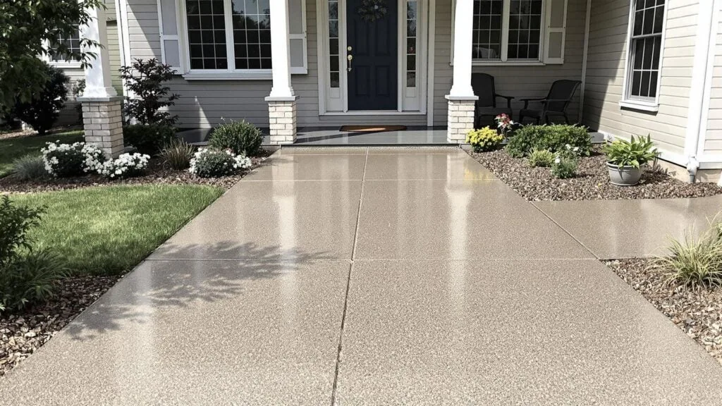 Concrete Walkway Overland Park by MrImproveIt Remodeling in Mission, KS
