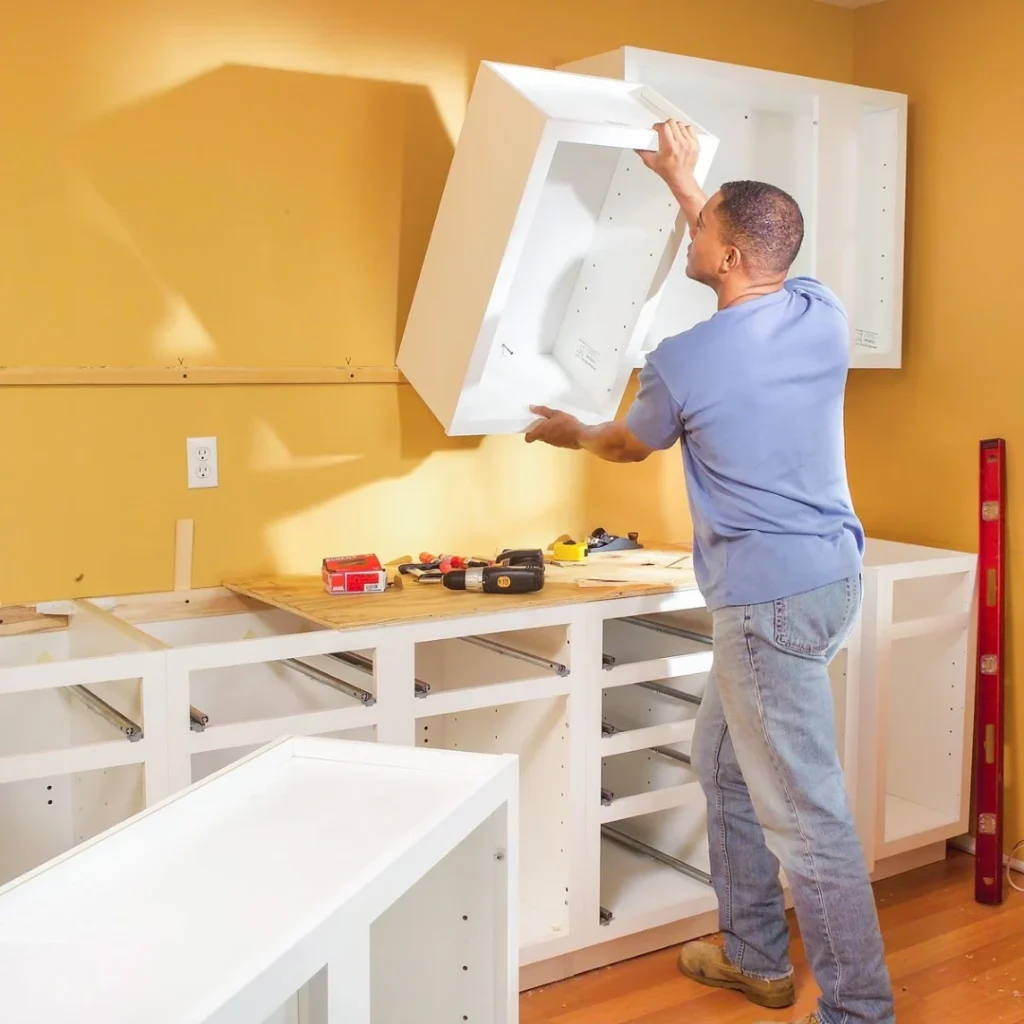 Custom Kitchen Cabinet Installation X by MrImproveIt Remodeling in Mission, KS