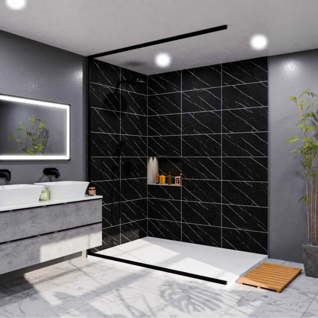 Shower Wall Panels Tile X by MrImproveIt Remodeling in Mission, KS