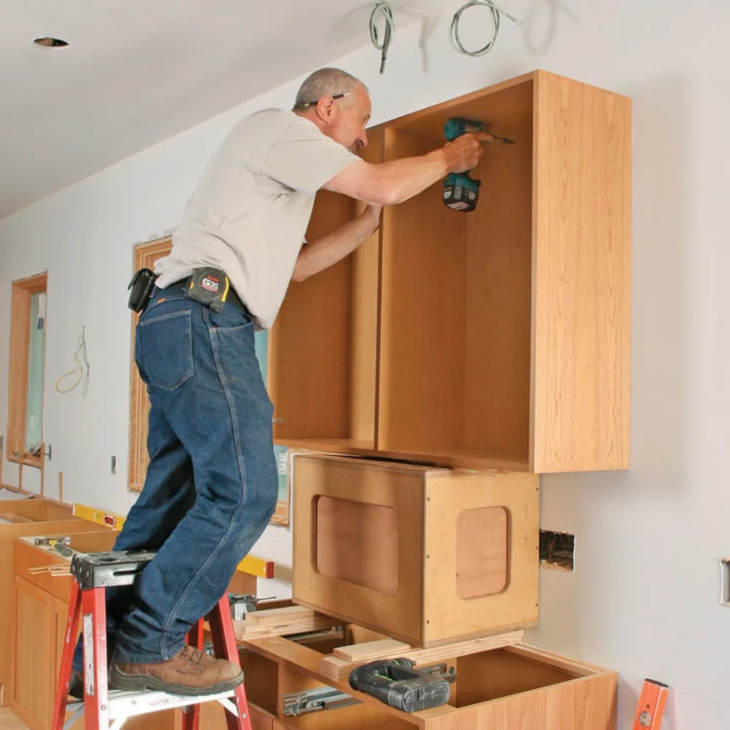 Stock Cabinet Installation X by MrImproveIt Remodeling in Mission, KS