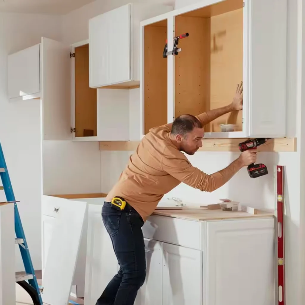 Wall And Base Cabinet Installation X by MrImproveIt Remodeling in Mission, KS